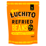 Gran Luchito Mexican Chipotle Refried Beans, 430g