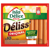 Isla Délice Saucisses de Dinde Halal Déliss Original , 350g