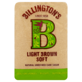 Billington's Light Brown Soft Natural Unrefined Cane Sugar, 500g
