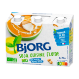 Bjorg Crème Végétale U.H.T Allégée en Calories, 3 x 20ml