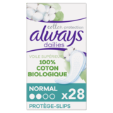 Protèges-slips Bio Cotton Protection Normal Always x28