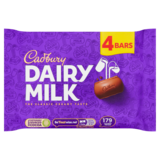 Cadbury Dairy Milk, 4 x 33.5g