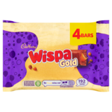 Cadbury Wispa Gold Chocolate Bars, 4 x 38.3g