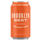 Brooklyn Best Low-Sugar Peach Tea 12oz can