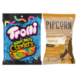 Trolli Sour Brite Crawlers Gummy and Pipcorn Heirloom Popcorn Truffle 1oz