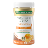 Nature's Bounty Vitamin C + Zinc (sugar free) Gummies, 60pcs