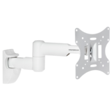 ProperAV Swing Arm Tilt & Swivel 23 - 43" TV Bracket - White, 1pcs