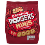Jammie Dodger Mini Biscuit Snack Packs, 6 x 20g