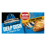 Chicago Town Fully Loaded Deep Dish Four Cheese Pizza, 296g