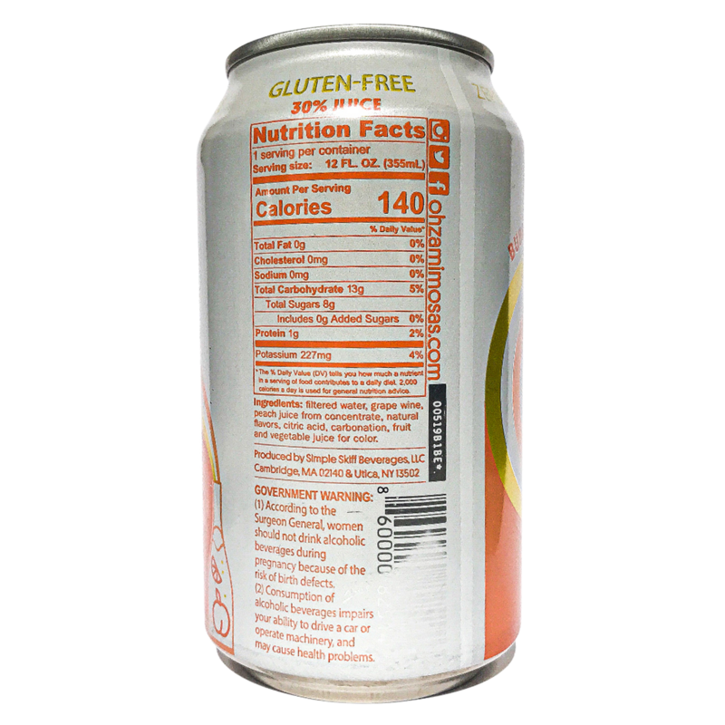 Ohza Classic Bellini 4pk 12oz Can : Alcohol fast delivery by ...