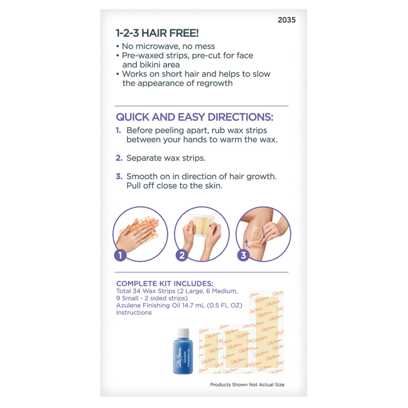 Sally hansen hair remover face and bikini wax kit clearance