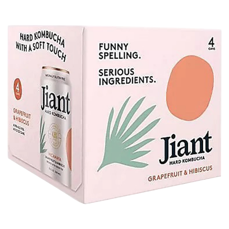 Jiant Hard Kombucha Hicamaya Grapefruit & Hibiscus (6PKC 12 OZ