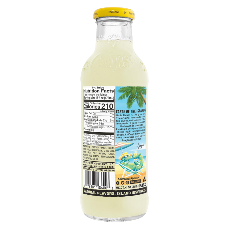 Calypso Original Lemonade 16oz Drinks fast delivery by App or Online