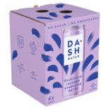 Dash Sparkling Blackcurrant Water, 4 x 330ml