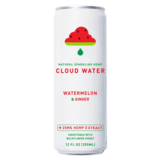 Cloud Water Watermelon & Ginger CBD Sparkling Water 12oz can 25mg