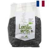 Lentilles Vertes Bio Origine France Coopérative Corab 500g