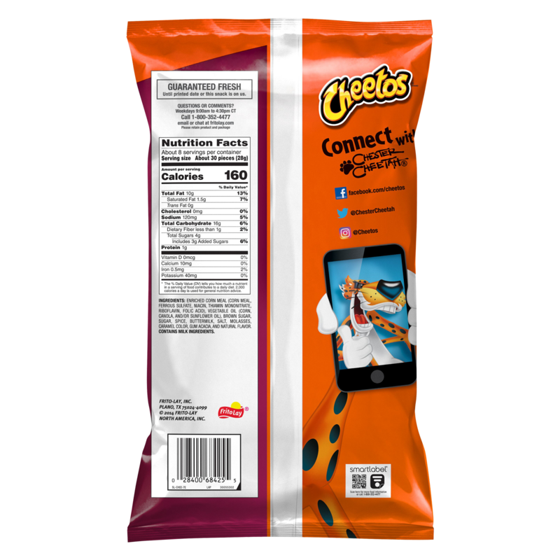 Cheetos Bag of Bones Cinnamon Sugar 7.5oz Snacks fast delivery by App