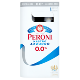 Peroni Nastro Azzuro 0.0%, 4 x 330ml
