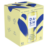Dash Sparkling Lemon Water, 4 x 330ml