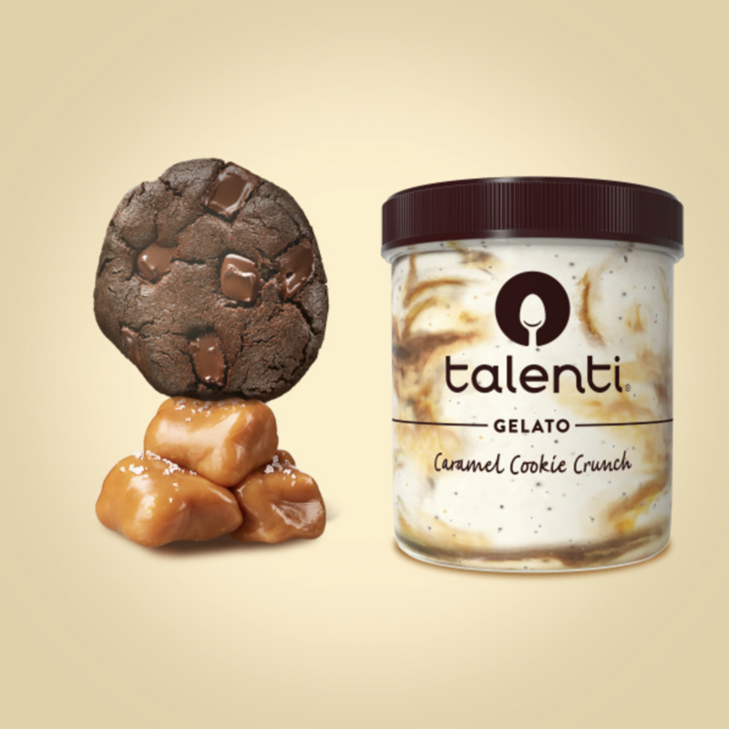 Talenti Gelato Caramel Cookie Crunch 16oz Ice Cream fast delivery by