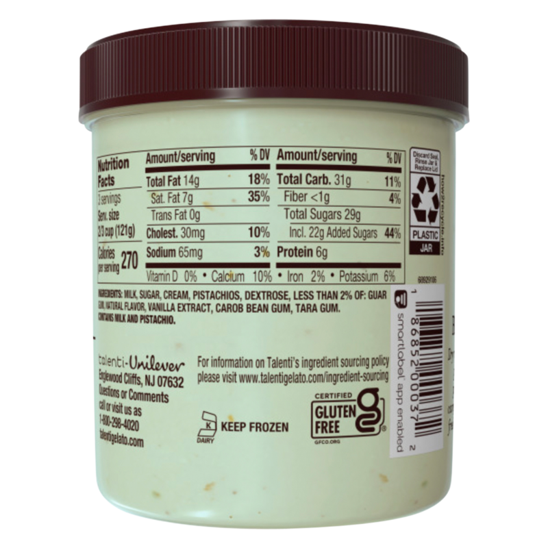 Talenti Gelato Pacific Coast Pistachio 16oz Ice Cream fast delivery