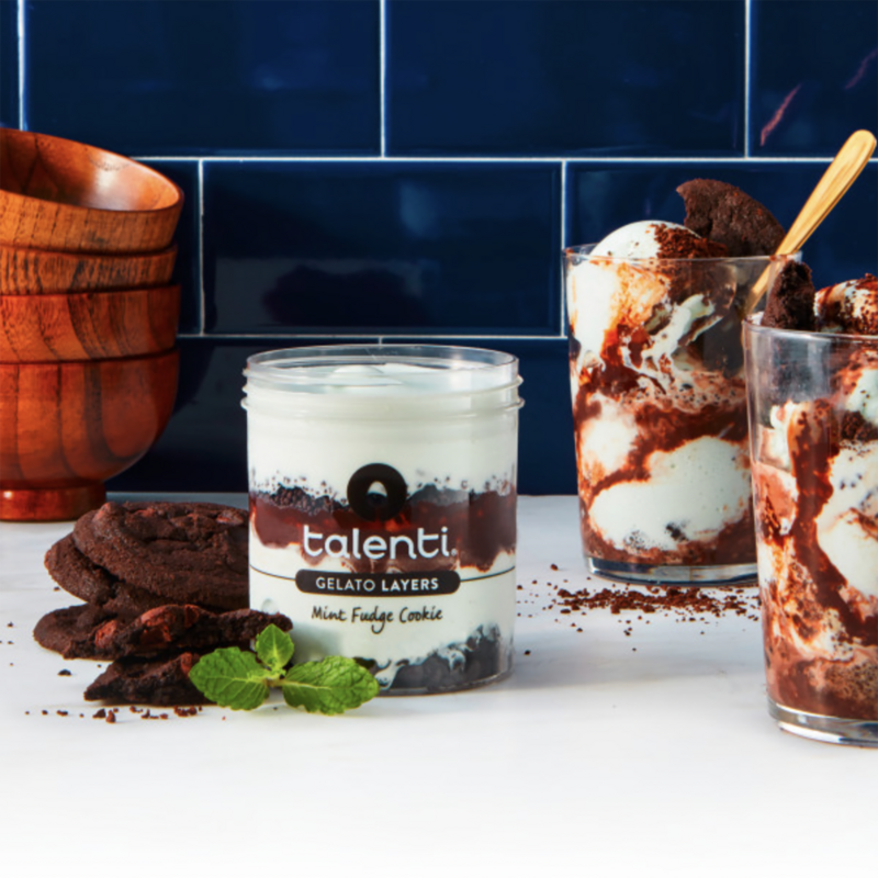 Talenti Gelato Layers Mint Fudge Cookie 11oz Ice Cream fast delivery
