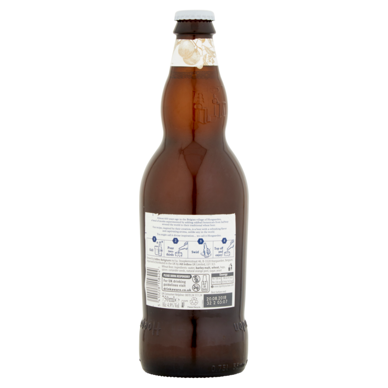 Hoegaarden Belgian Wheat Beer, 750ml Alcohol fast delivery by App or