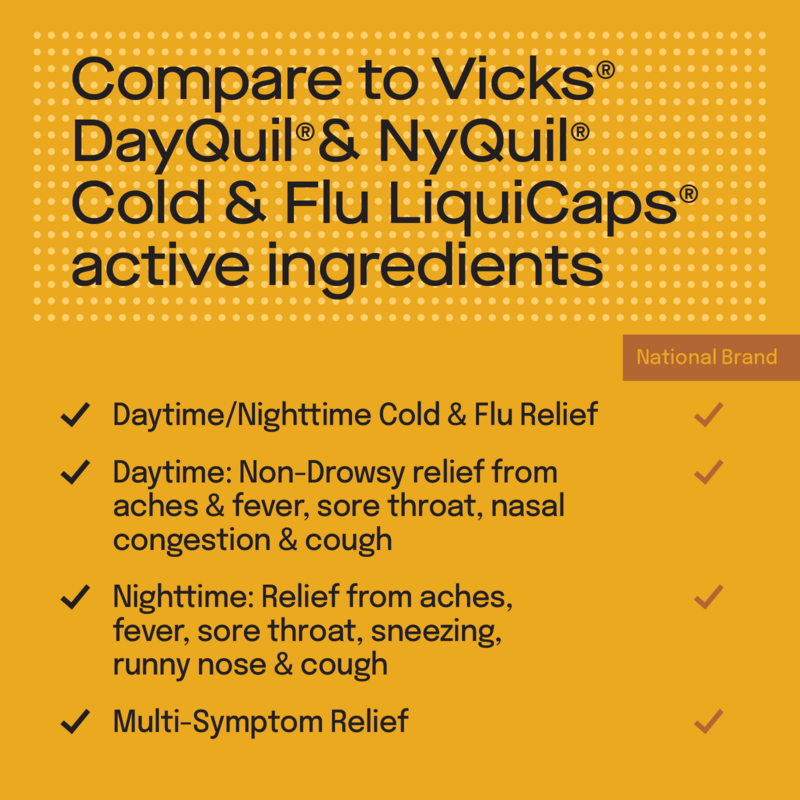 Goodnow Day & Night Cold + Flu Relief 24 softgels Health fast delivery by App or Online