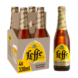 Leffe Blonde Beer, 4 x 330ml