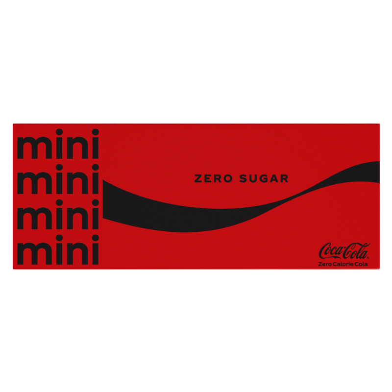 Coke Zero Mini Cans 6pk 7.5oz Can Drinks fast delivery by App or Online