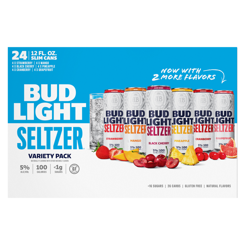 Bud Light Seltzer Variety 24pk 12oz Cans 5.0 ABV Alcohol fast