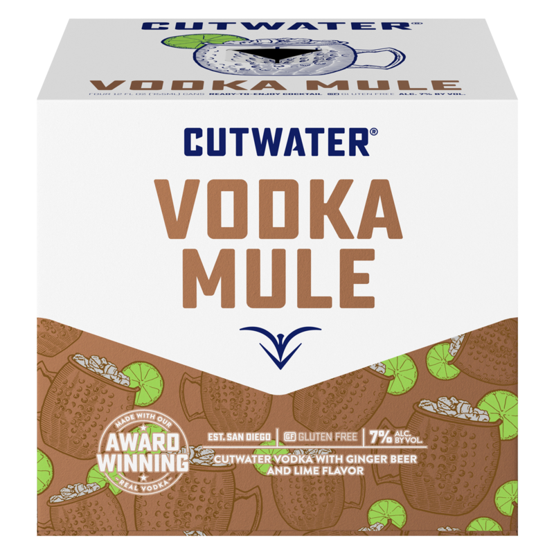 Cutwater Vodka Mule 4pk 12oz Can 7 ABV Alcohol fast delivery by App