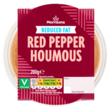 Morrisons Reduced Fat Red Pepper Houmous, 200g
