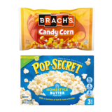 Brach's Classic Candy Corn 11oz & Pop Secret Homestyle Butter Microwaveable Popcorn 3ct