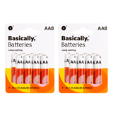 Basically, 8ct AA Alkaline Batteries 2ct