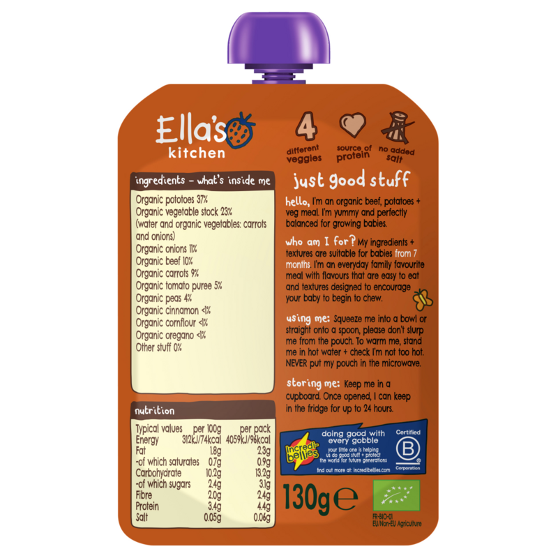 Ella's Kitchen Cottage Pie, 7m+, 130g : Baby fast delivery by ...