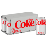 Coca-Cola Diet, 8 x 330ml