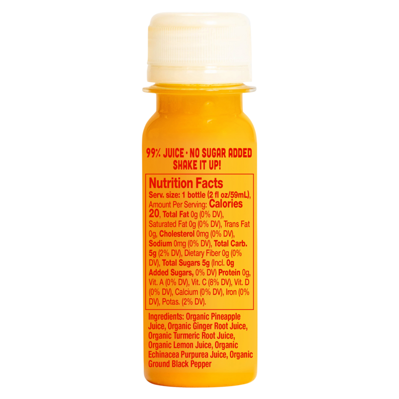 Vive Organic Immunity Boost Original Ginger & Turmeric Shot 2oz B Drinks fast delivery by App