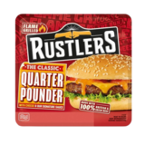Rustlers Flame Grilled Quarter Pounder With Cheese & Signature Sauce, 190g *