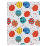 Birthday Balloons Wrapping Paper with tags, 2pcs