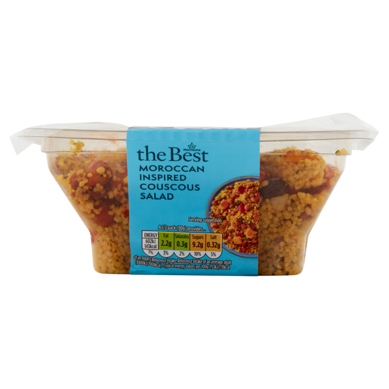 Morrisons Moroccan Couscous Salad, 240g Fruit & Veg fast delivery by