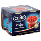 Cirio Chopped Tomatoes, 4 x 400g