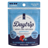 Daytrip Blueberry Hibiscus Hemp CBD Gummies 2pk 25mg