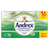 Andrex Ultra Care Toilet Rolls, 16pcs