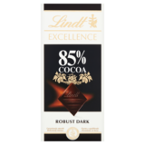 Lindt Excellence 85% Dark Chocolate, 100g