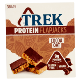 Trek Cocoa Oat Protein Flapjacks, 3 x 50g