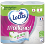 Papier Toilette Sans Tube Moltonel x4 Rouleaux
