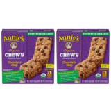2ct Annie's Homegrown Organic Chocolate Chip Chewy Granola Bars 6ct