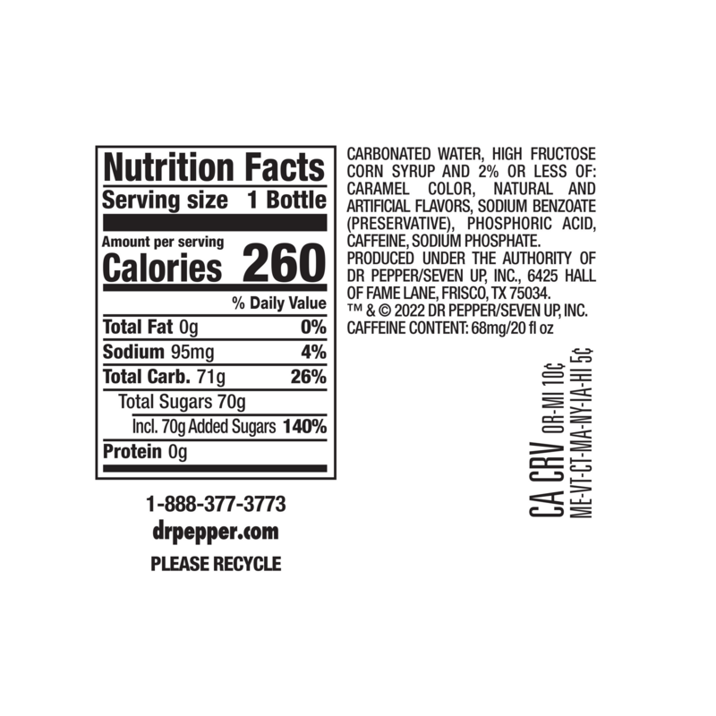 Dr Pepper Dark Berry 20oz Btl : Drinks fast delivery by App ...