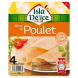 Isla Délice Blanc de Poulet Halal 4 Tranches, 120g